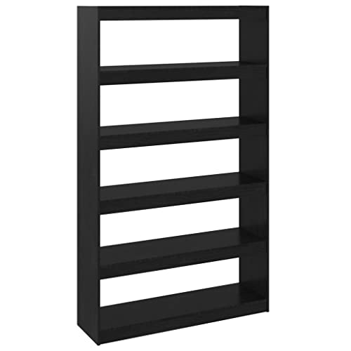 Eleganz Regalsystem Bücherregal/Raumteiler Schwarz 100x30x167,5cm aus massivem Kiefernholz - Platzsparend & langlebig für Wohnzimmer, Büro oder Kinderzimmer Eleganz Regalsystem Bücherregal/Raumteiler Schwarz 100x30x167,5cm aus massivem Kiefernholz - Platzsparend & langlebig für Wohnzimmer, Büro oder Kinderzimmer von Eleganz