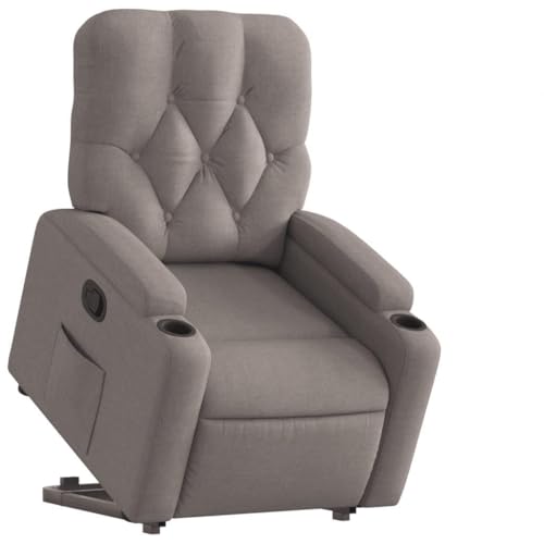 Eleganz Relaxsessel mit Aufstehhilfe - Stoff-Ottoman in Taupe für Wohnzimmer & Schlafzimmer, bequem & praktisch mit Aufstandshilfe für Senioren Eleganz Relaxsessel mit Aufstehhilfe - Stoff-Ottoman in Taupe für Wohnzimmer & Schlafzimmer, bequem & praktisch mit Aufstandshilfe für Senioren von Eleganz