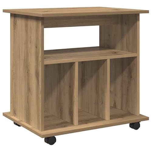 Eleganz Rollcontainer aus Holzwerkstoff Artisan-Eiche 60x45x60 cm - Stilvolles Wohnzimmermöbel Set mit praktischem Stauraum für Bücher und Deko - Modernes Design für EIN gemütliches Zuhause Eleganz Rollcontainer aus Holzwerkstoff Artisan-Eiche 60x45x60 cm - Stilvolles Wohnzimmermöbel Set mit praktischem Stauraum für Bücher und Deko - Modernes Design für EIN gemütliches Zuhause von Eleganz