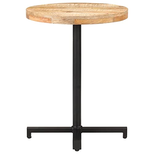 Eleganz Runder Bistrotisch Ø60x75 cm aus rauem Mangoholz mit natürlichem Finish und schwarzer Pulverbeschichtung - Perfekt für Garten, Terrasse oder Balkon Eleganz Runder Bistrotisch Ø60x75 cm aus rauem Mangoholz mit natürlichem Finish und schwarzer Pulverbeschichtung - Perfekt für Garten, Terrasse oder Balkon von Eleganz