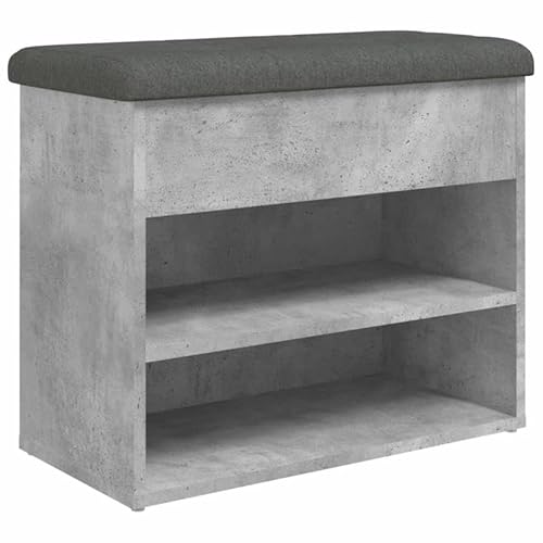 Eleganz Schminktischhocker Betongrau 62x32x50 cm aus Holzwerkstoff - Stylischer & Stabiler Hocker für Wohnzimmer, Schlafzimmer oder Badezimmer - Platzsparend & langlebig Eleganz Schminktischhocker Betongrau 62x32x50 cm aus Holzwerkstoff - Stylischer & Stabiler Hocker für Wohnzimmer, Schlafzimmer oder Badezimmer - Platzsparend & langlebig von Eleganz