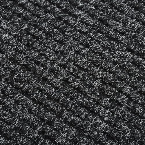 Eleganz Schmutzfangläufer 100x100 cm Anthrazit - Hochwertiger Teppich aus 70% PP & 30% PES - Ideal für Eingangsbereich & Wohnzimmer - rutschfest & pflegeleicht von Eleganz