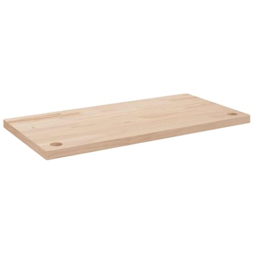 Eleganz Schreibtischplatte aus Massivholz Kiefer 80x40x2,5 cm - Natürliches & langlebiges Holz für Homeoffice & Büro - Unbehandelt & nachhaltig von Eleganz