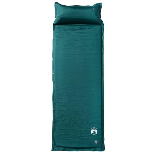 Eleganz Selbstaufblasende Isomatte mit Kissen Grün - Leicht & Kompakt für Camping & Wandern - 19D-Schaum & PVC-beschichteter Stoff Langlebigkeit Eleganz Selbstaufblasende Isomatte mit Kissen Grün - Leicht & Kompakt für Camping & Wandern - 19D-Schaum & PVC-beschichteter Stoff Langlebigkeit von Eleganz