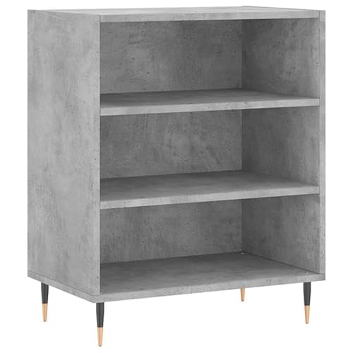 Eleganz Sideboard Betongrau 57x35x70 cm | Modernes Wohnzimmermöbel-Set aus Holzwerkstoff | Stauraum-Lösung für kleine Räume | Langlebig & Stilvoll von Eleganz