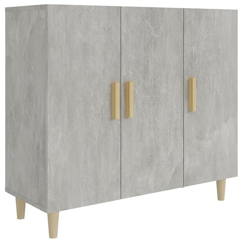 Eleganz Sideboard Betongrau 90 cm | Wohnzimmermöbel-Set aus Holzwerkstoff | Modernes Sideboard mit Stauraum | Ideal für Wohnzimmer, Flur oder Esszimmer | Langlebig und stilvoll Eleganz Sideboard Betongrau 90 cm | Wohnzimmermöbel-Set aus Holzwerkstoff | Modernes Sideboard mit Stauraum | Ideal für Wohnzimmer, Flur oder Esszimmer | Langlebig und stilvoll von Eleganz