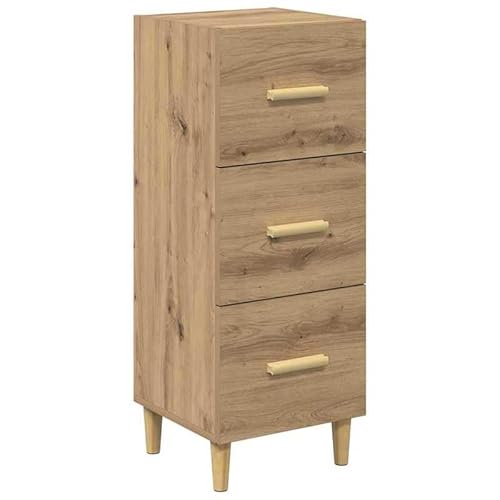 Eleganz Sideboard Eiche handwerklich 34,5 x 34 x 90 cm - Wohnzimmermöbel aus Holzwerkstoff, stilvoll & platzsparend für kleine Räume Eleganz Sideboard Eiche handwerklich 34,5 x 34 x 90 cm - Wohnzimmermöbel aus Holzwerkstoff, stilvoll & platzsparend für kleine Räume von Eleganz