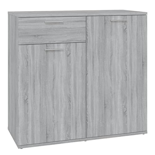 Eleganz Sideboard Grau Sonoma 80x36x75 cm aus Holzwerkstoff - Modernes Wohnzimmermöbel-Set mit Stauraum für kleine Räume, langlebig & stilvoll Eleganz Sideboard Grau Sonoma 80x36x75 cm aus Holzwerkstoff - Modernes Wohnzimmermöbel-Set mit Stauraum für kleine Räume, langlebig & stilvoll von Eleganz