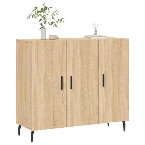 Eleganz Sideboard Sonoma-Eiche 90x34x80 cm | Wohnzimmermöbel aus Holzwerkstoff & Metall | Modernes TV-Möbel mit Stauraum | Ideal für kleine Räume | Langlebig & Stilvoll Eleganz Sideboard Sonoma-Eiche 90x34x80 cm | Wohnzimmermöbel aus Holzwerkstoff & Metall | Modernes TV-Möbel mit Stauraum | Ideal für kleine Räume | Langlebig & Stilvoll von Eleganz