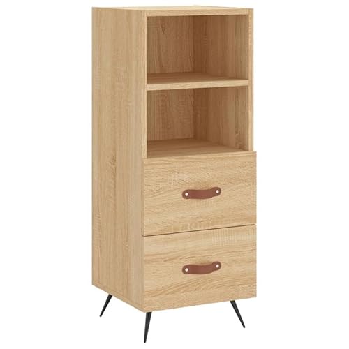 Eleganz Sideboard Sonoma-Eiche Wohnzimmermöbel Set | 34,5x34x90 cm | Stauraum Lösung für kleine Räume | Modernes Design mit Holzoptik | Stabile Holzwerkstoff-Konstruktion Eleganz Sideboard Sonoma-Eiche Wohnzimmermöbel Set | 34,5x34x90 cm | Stauraum Lösung für kleine Räume | Modernes Design mit Holzoptik | Stabile Holzwerkstoff-Konstruktion von Eleganz