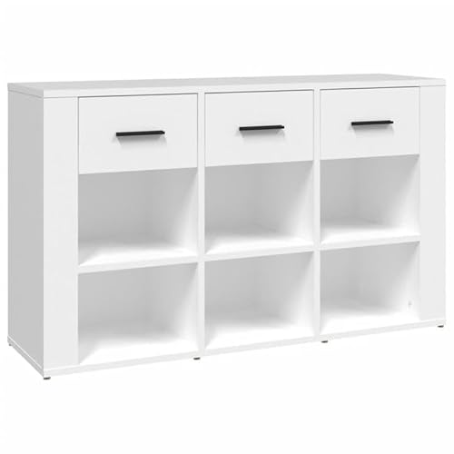 Eleganz Sideboard Weiß 100x30x59,5 cm - Modernes Wohnzimmer Sideboard aus Holzwerkstoff - Stauraum Lösung für Kleine Räume - Hochglanz Weiß Eleganz Sideboard Weiß 100x30x59,5 cm - Modernes Wohnzimmer Sideboard aus Holzwerkstoff - Stauraum Lösung für Kleine Räume - Hochglanz Weiß von Eleganz