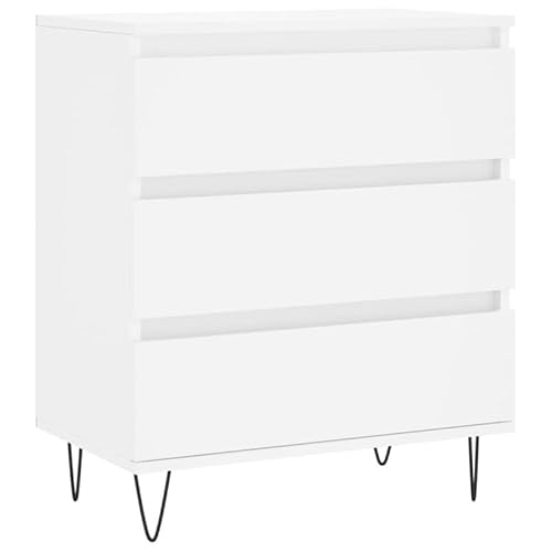 Eleganz Sideboard Weiß 60x35x70 cm | Moderner Wohnzimmerschrank aus Holzwerkstoff | Stauraum-Lösung für kleine Räume | Langlebig & Stilvoll von Eleganz