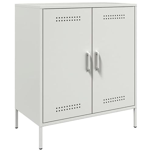 Eleganz Sideboard Weiß 68x39x79 cm für Wohnzimmer - Modernes TV Möbel mit Stahlgestell & großem Stauraum - Schlankes Design für kleine Räume Eleganz Sideboard Weiß 68x39x79 cm für Wohnzimmer - Modernes TV Möbel mit Stahlgestell & großem Stauraum - Schlankes Design für kleine Räume von Eleganz