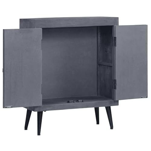 Eleganz Sideboard aus Massivholz Mango 60x30x76 cm | Wohnzimmermöbel Set | Stilvoll & Langlebig | Perfekt für kleine Räume | Natürliche Optik von Eleganz