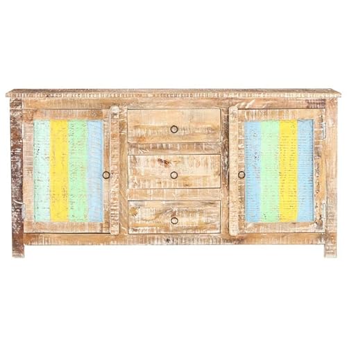 Eleganz Sideboard aus rauem Akazienholz 151x40x75 cm | Wohnzimmermöbel-Set | Stilvolle Aufbewahrung für Kleingeräte & Deko | Langlebig & Natürlich | Modernes Design für Wohnzimmer & Essbereich von Eleganz