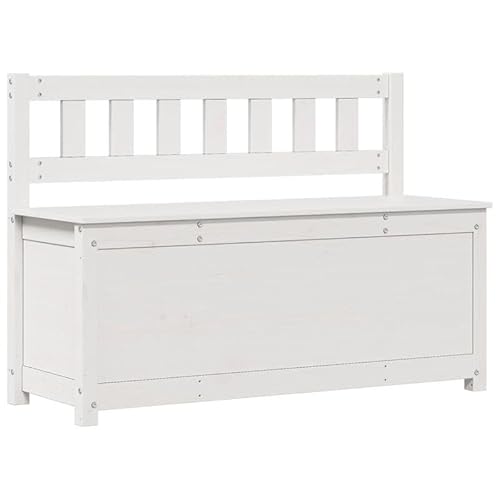 Eleganz Sitzbank aus massivem Kiefernholz 110x41x76,5 cm - langlebig & stabil für Wohnzimmer, Flur oder Garten - natürliches Design für EIN gemütliches Zuhause von Eleganz