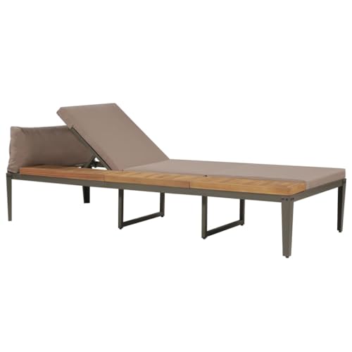 Eleganz Sonnenliege aus Massivholz Akazie mit Polstern - Gartenbett für Terrasse und Garten - Robust und Wetterfest - Komfortable Relaxliege für Outdoor Eleganz Sonnenliege aus Massivholz Akazie mit Polstern - Gartenbett für Terrasse und Garten - Robust und Wetterfest - Komfortable Relaxliege für Outdoor von Eleganz