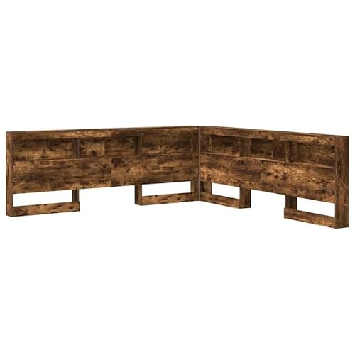 Eleganz Stauraum-Kopfteil mit Regal in Räuchereiche 200 cm - Hochwertiger Holzwerkstoff für Schlafzimmer - Platzsparende Aufbewahrung & stilvolles Design Eleganz Stauraum-Kopfteil mit Regal in Räuchereiche 200 cm - Hochwertiger Holzwerkstoff für Schlafzimmer - Platzsparende Aufbewahrung & stilvolles Design von Eleganz