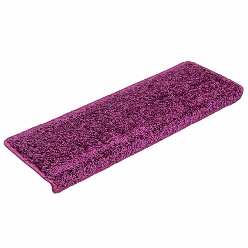 Eleganz Stufenmatten 20 STK. 65x21x4 cm Violett - Nadelgestanztes Gewebe (100% Polypropylen) - Langlebig & rutschfest - Ideal für Treppen & Eingangsbereiche von Eleganz