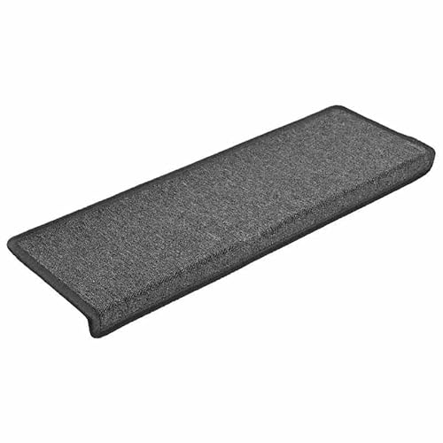 Eleganz Stufenmatten 30 STK. 65x21x4 cm Dunkelgrau - Nadelgestanztes Gewebe (100% Polypropylen) - Langlebig & Pflegeleicht - Ideal für Treppen, Flure & Eingangsbereiche von Eleganz