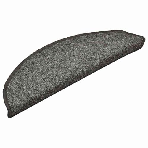 Eleganz Stufenmatten 30 STK. Dunkelgrau 56x17x3 cm - 100% PP Getuftet - Langlebig & rutschfest - Ideal für Treppen & Eingangsbereiche von Eleganz