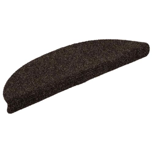 Eleganz Stufenmatten Selbstklebend 20 STK. Braun 56x17x3 cm - Nadelgestanztes Gewebe (100% Polypropylen) - rutschfest & Langlebig für Treppen & Eingangsbereiche von Eleganz