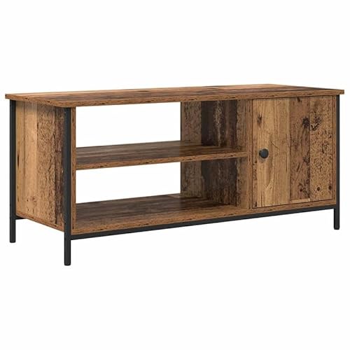 Eleganz TV-Schrank Altholz 100x40x45 cm aus Holzwerkstoff - Stilvoll & Stabil für Wohnzimmer & Home-Entertainment - Platzsparend & Langlebig von Eleganz