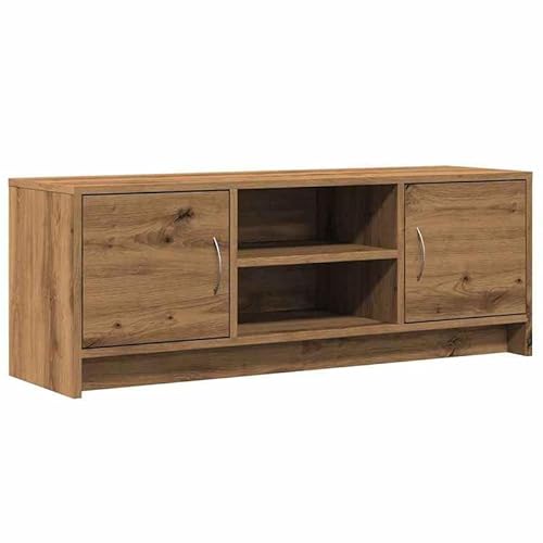 Eleganz TV-Schrank Artisan-Eiche 102x30x37,5 cm aus Holzwerkstoff - Moderner Lautsprecher Unterschrank für Wohnzimmer & Home-Entertainment - Stilvoll & Platzsparend von Eleganz