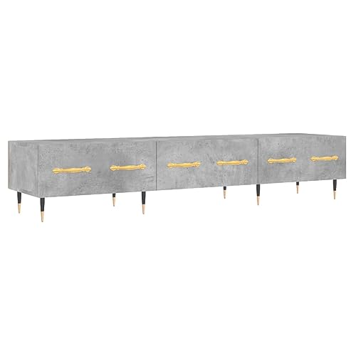 Eleganz TV-Schrank Betongrau 150x36x30 cm aus Holzwerkstoff und Eisen - Moderner Lautsprecher-Schrank für Wohnzimmer, langlebig und platzsparend Eleganz TV-Schrank Betongrau 150x36x30 cm aus Holzwerkstoff und Eisen - Moderner Lautsprecher-Schrank für Wohnzimmer, langlebig und platzsparend von Eleganz