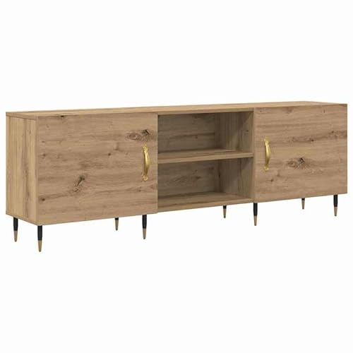 Eleganz TV-Schrank Eiche 150x30x50 cm - Moderner TV-Stand aus Holzwerkstoff für Wohnzimmer, Schlafzimmer & Büro - Stilecht & Stablil Eleganz TV-Schrank Eiche 150x30x50 cm - Moderner TV-Stand aus Holzwerkstoff für Wohnzimmer, Schlafzimmer & Büro - Stilecht & Stablil von Eleganz