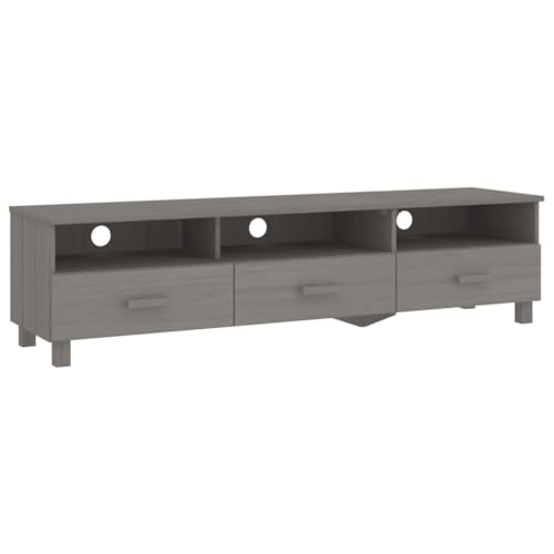 Eleganz TV-Schrank HAMAR Hellgrau 158x40x40 cm aus Massivholz Kiefer & MDF – Moderner Lautsprecher für Wohnzimmer – Langlebig & Stilvoll Eleganz TV-Schrank HAMAR Hellgrau 158x40x40 cm aus Massivholz Kiefer & MDF – Moderner Lautsprecher für Wohnzimmer – Langlebig & Stilvoll von Eleganz