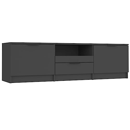 Eleganz TV-Schrank Schwarz 140x35x40 cm aus Holzwerkstoff - Moderner Lautsprecher-Schrank für Wohnzimmer, langlebig & platzsparend Eleganz TV-Schrank Schwarz 140x35x40 cm aus Holzwerkstoff - Moderner Lautsprecher-Schrank für Wohnzimmer, langlebig & platzsparend von Eleganz