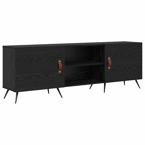 Eleganz TV-Schrank Schwarze Eiche 150x30x50 cm - Moderner TV-Stand aus Holzwerkstoff für Wohnzimmer, Schlafzimmer & Büro - Stabile Aufbewahrung für TV, Medien & Deko von Eleganz