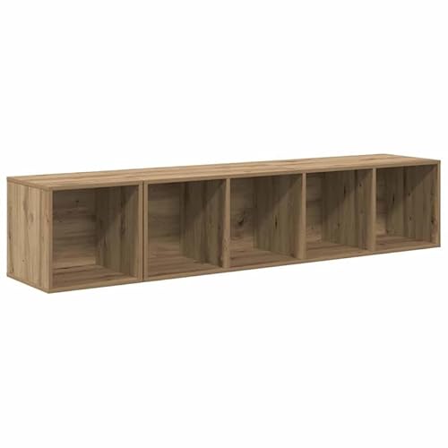 Eleganz TV-Schrank Set 2-teilig aus Holzwerkstoff in Eiche Optik | Moderner TV-Möbel für Wohnzimmer | Stilvolles TV Board mit Stauraum | 37 x 37 x 142,5 cm Eleganz TV-Schrank Set 2-teilig aus Holzwerkstoff in Eiche Optik | Moderner TV-Möbel für Wohnzimmer | Stilvolles TV Board mit Stauraum | 37 x 37 x 142,5 cm von Eleganz