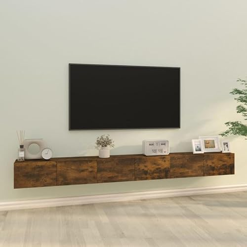 Eleganz TV-Schrank-Set aus Räuchereiche Holzwerkstoff - 3-TLG. Komplettset für Lautsprecher & Medien | Modernes Wohnzimmer-Design | Stauraum-Lösung | Langlebig & Stilvoll Eleganz TV-Schrank-Set aus Räuchereiche Holzwerkstoff - 3-TLG. Komplettset für Lautsprecher & Medien | Modernes Wohnzimmer-Design | Stauraum-Lösung | Langlebig & Stilvoll von Eleganz