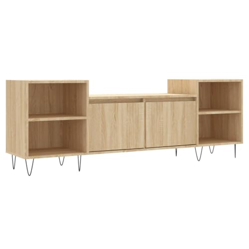Eleganz TV-Schrank Sonoma-Eiche 160x35x55 cm aus Holzwerkstoff & Metall - Moderner Lautsprecher-Unterbau für Wohnzimmer - Langlebig & Stilvoll Eleganz TV-Schrank Sonoma-Eiche 160x35x55 cm aus Holzwerkstoff & Metall - Moderner Lautsprecher-Unterbau für Wohnzimmer - Langlebig & Stilvoll von Eleganz