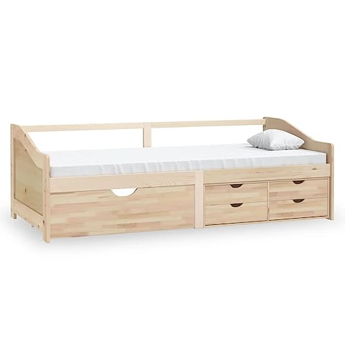 Eleganz Tagesbett 3-Sitzer mit Schubladen aus Massivholz Kiefer 90x200 cm – Platzsparendes Tagesbett mit Stauraum für kleine Räume | Hochwertige Kiefer Holzqualität für Langlebigkeit Eleganz Tagesbett 3-Sitzer mit Schubladen aus Massivholz Kiefer 90x200 cm – Platzsparendes Tagesbett mit Stauraum für kleine Räume | Hochwertige Kiefer Holzqualität für Langlebigkeit von Eleganz
