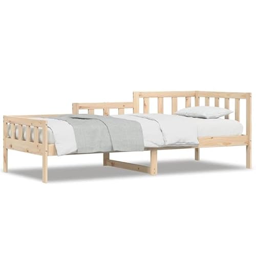 Eleganz Tagesbett 80x200 cm aus Massivholz Kiefer - Kinderbett oder Gästebett - Langlebig & Natürlich - Perfekt für kleine Räume von Eleganz