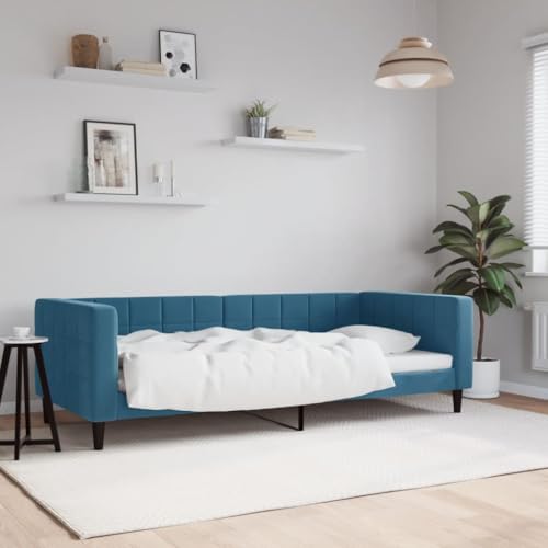 Eleganz Tagesbett Blau 90x200 cm Samt - Modernes Schlafsofa für Gäste & Kleinkinder | Extra Bequem & Platzsparend | Ideal für kleine Räume & Wohnungen Eleganz Tagesbett Blau 90x200 cm Samt - Modernes Schlafsofa für Gäste & Kleinkinder | Extra Bequem & Platzsparend | Ideal für kleine Räume & Wohnungen von Eleganz