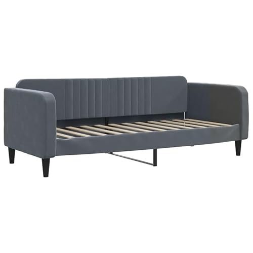 Eleganz Tagesbett Dunkelgrau 80x200 cm Samt - Modernes Schlafsofa für Wohnzimmer & Gästezimmer - Hochwertige Samtbezug & Platzsparend - Ideal für kleine Räume & Besucher Eleganz Tagesbett Dunkelgrau 80x200 cm Samt - Modernes Schlafsofa für Wohnzimmer & Gästezimmer - Hochwertige Samtbezug & Platzsparend - Ideal für kleine Räume & Besucher von Eleganz