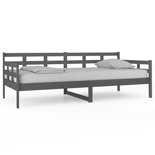 Eleganz Tagesbett Grau aus Massivholz Kiefer 90x200 cm - Modernes Tagesbett für Wohn- & Schlafzimmer | Langlebig & Natürlich | Ideal für kleine Räume & Gäste Eleganz Tagesbett Grau aus Massivholz Kiefer 90x200 cm - Modernes Tagesbett für Wohn- & Schlafzimmer | Langlebig & Natürlich | Ideal für kleine Räume & Gäste von Eleganz