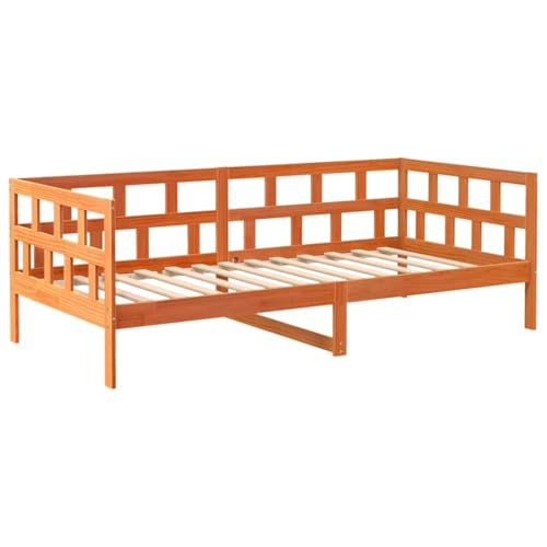 Eleganz Tagesbett aus Massivholz Kiefer 80x200 cm wachsbraun - Langlebiges Kinderbett oder Gästebett für kleine Räume - Natürliches Design für gesunden Schlaf Eleganz Tagesbett aus Massivholz Kiefer 80x200 cm wachsbraun - Langlebiges Kinderbett oder Gästebett für kleine Räume - Natürliches Design für gesunden Schlaf von Eleganz