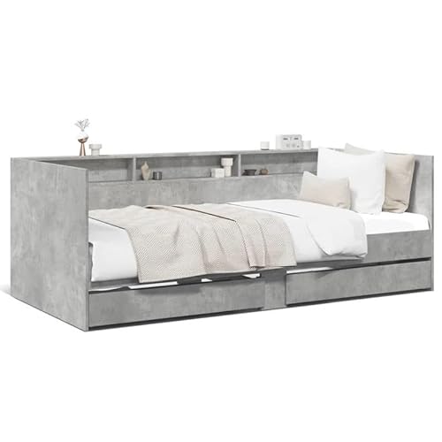 Eleganz Tagesbett mit Schubladen 100x200 cm Betongrau - Modernes Tagesbett mit Stauraum für Kleinkinder & Gäste, Langlebig & Platzsparend Eleganz Tagesbett mit Schubladen 100x200 cm Betongrau - Modernes Tagesbett mit Stauraum für Kleinkinder & Gäste, Langlebig & Platzsparend von Eleganz