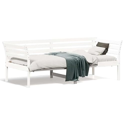 Eleganz Tagesbett ohne Matratze 75x190 cm aus Massivholz Kiefer - Kinderbett, Gästebett oder Jugendbett - Natürlich & Langlebig - Perfekt für kleine Räume von Eleganz