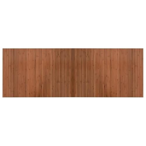 Eleganz Teppich Rechteckig Braun 70x200 cm - Bambus & PP - Langlebig & Umweltfreundlich - Perfekt für Wohnzimmer & Schlafzimmer von Eleganz