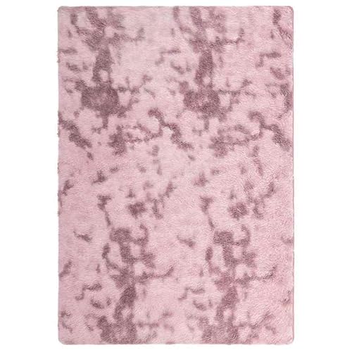 Eleganz Teppich Shaggy Hochflor NAVARRA Altrosa 160x230 cm - 100% Polyester, weich & langlebig, ideal für Wohnzimmer & Schlafzimmer, modernes Design von Eleganz