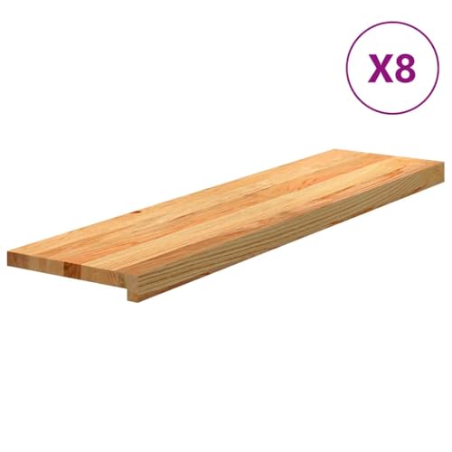 Eleganz Treppenstufen aus Massivholz Eiche - 8 Stück 100x30x2 cm Hellbraun - Langlebig & stabil für Indoor- und Outdoor-Bereiche - Perfekte Lösung für sichere und stilvolle Treppenverkleidung Eleganz Treppenstufen aus Massivholz Eiche - 8 Stück 100x30x2 cm Hellbraun - Langlebig & stabil für Indoor- und Outdoor-Bereiche - Perfekte Lösung für sichere und stilvolle Treppenverkleidung von Eleganz