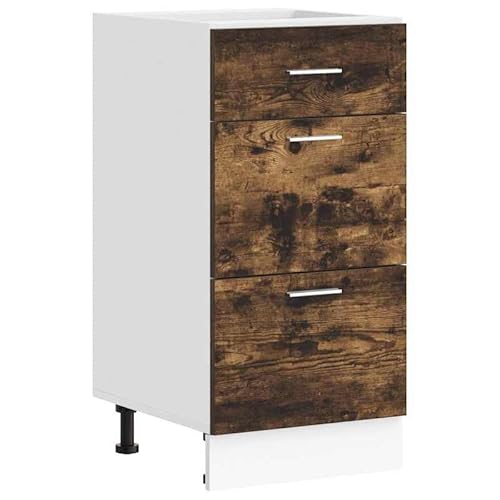 Eleganz Unterschrank Räuchereiche 40x46x81,5 cm aus Holzwerkstoff - Küchenschrank für kleine Räume, langlebig & platzsparend von Eleganz