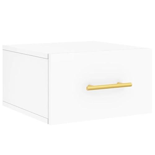 Eleganz Wand-Nachttisch Weiß 35x35x20 cm aus Holzwerkstoff - Platzsparende Lösung für kleine Wohnungen, modernes Design für Wohnzimmer Eleganz Wand-Nachttisch Weiß 35x35x20 cm aus Holzwerkstoff - Platzsparende Lösung für kleine Wohnungen, modernes Design für Wohnzimmer von Eleganz