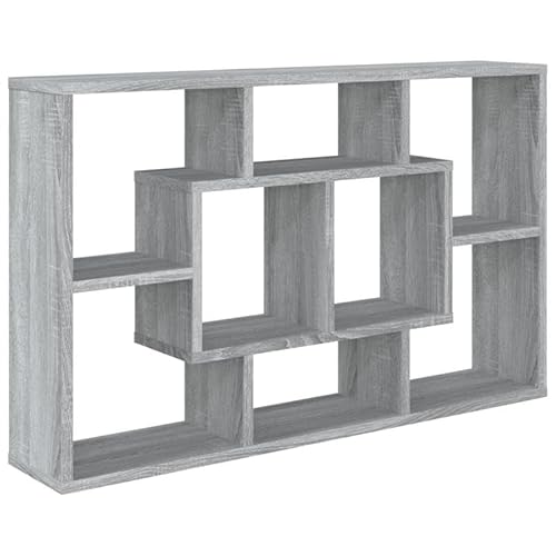 Eleganz Wandregal Grau Sonoma 85x16x52,5 cm | Stilvolles Wohnzimmer Regal aus Holzwerkstoff | Platzsparend & Langlebig | Modernes Design für kleine Räume Eleganz Wandregal Grau Sonoma 85x16x52,5 cm | Stilvolles Wohnzimmer Regal aus Holzwerkstoff | Platzsparend & Langlebig | Modernes Design für kleine Räume von Eleganz
